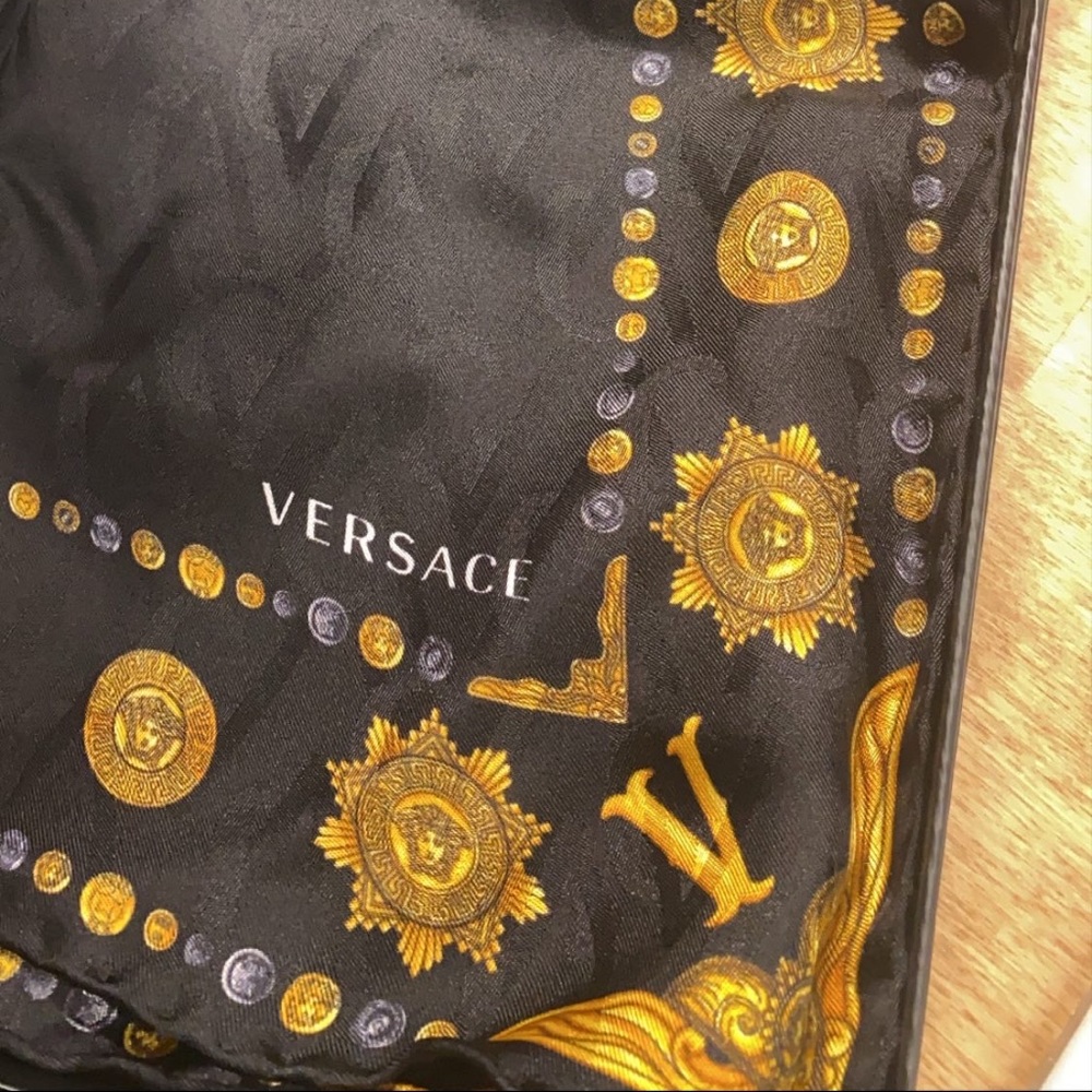 NEW VERSACE Western Silk Scarf